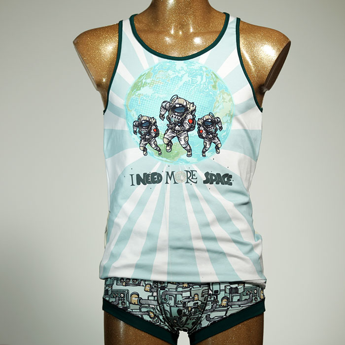 farbiger preiswerter schöner gemusterter Herren Unterwäsche Set aus Baumwolle thumbnail